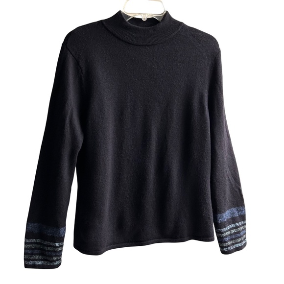 Pendleton Merino Wool Mock Turtleneck Sweater Medium - Picture 1 of 3